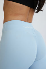 Sky Blue Flare Leggings